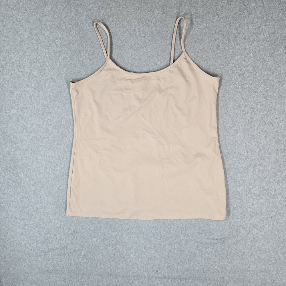 Torrid Women Tank Top 3 Beige Nylon Spandex Scoop Neck Pullover Stretch
